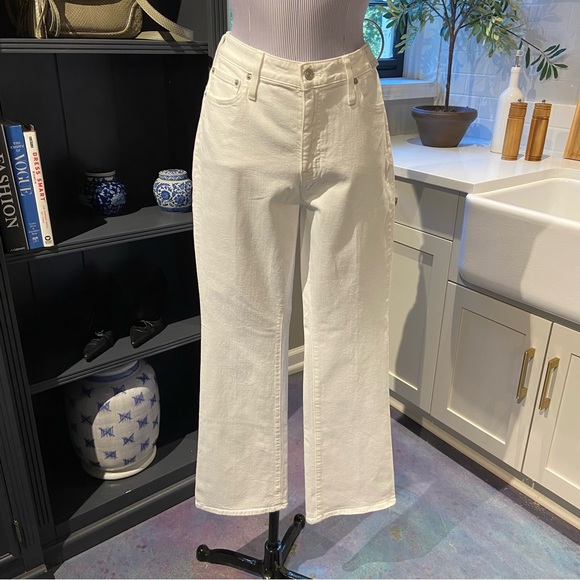 NWT J. Crew White Full-Length Demi Boot Cut Jeans – Size 30 - Picture 11 of 11